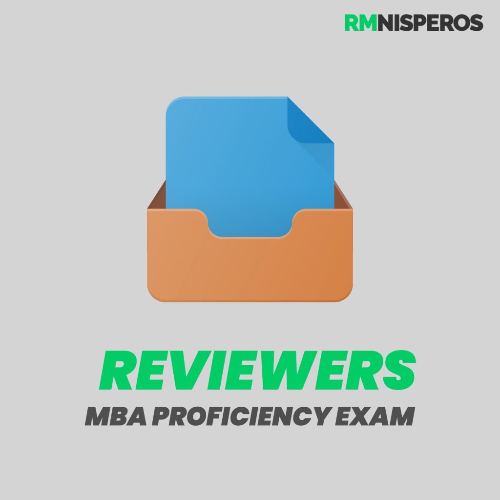 UP MBA Proficiency Exam Reviewer