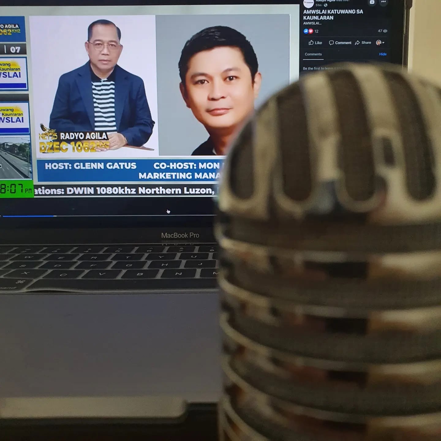 About 9 RM Nisperos featured as a radio guest on Radyo Agila DZEC 1062